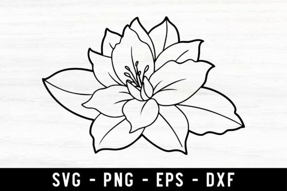 Azalea Flower Svg, Spring Flower Svg