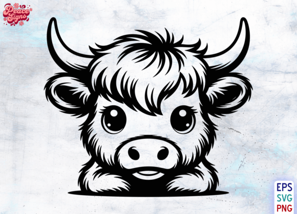 Baby Highland Cow Face SVG: A Versatile Graphic for Creative Crafts