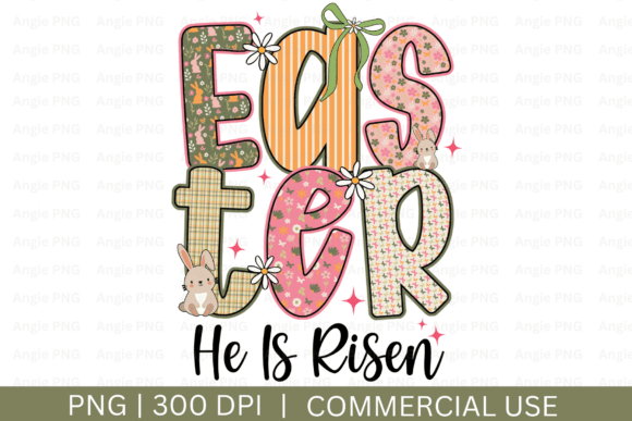 Easter He is Risen PNG: Graphics for Crafts