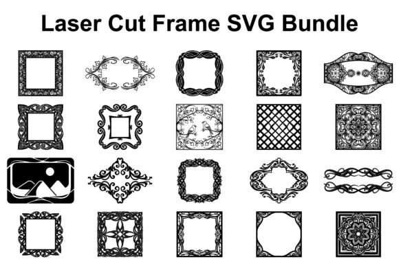 Elegant Frame SVG Bundle for Crafts and Graphics