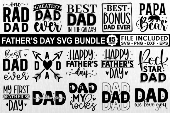 Father’s Day SVG Bundle, Dad Svg Design