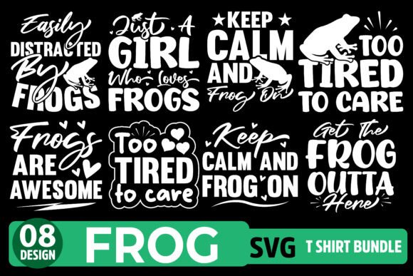 Funny Frog SVG Bundle: A Playful Graphic Design Asset for T-Shirt Designs & More