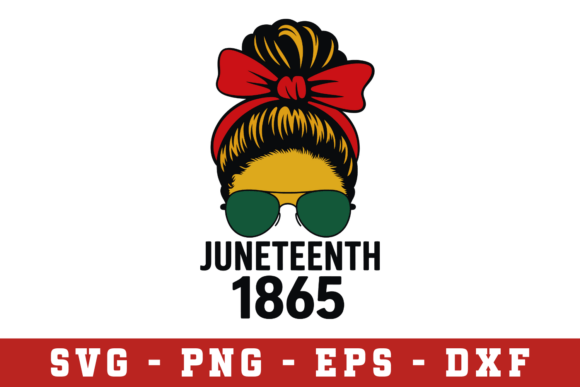 Juneteenth 1865 SVG Cut File: A Graphic Design Asset for Crafts and Merch