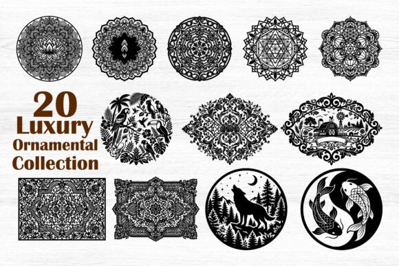 Luxury Ornamental Collection SVG Bundle: Elevate Your Graphics and Crafts Game