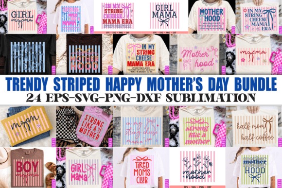 Mother's Day PNG Bundle for T-Shirt Designs