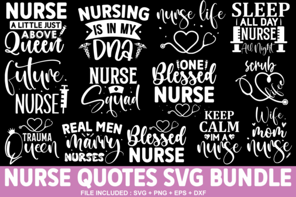 Nurse SVG Bundle: Graphics for Crafts