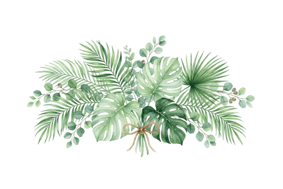 Safari Leaves PNG Cut Files: A Versatile Graphic Design Asset for Crafts and Branding