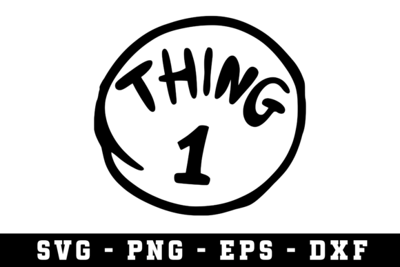 Thing 1 Avg SVG Cut Files: A Graphic Design Asset for Modern Crafts and Content