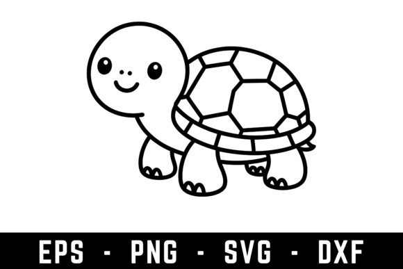 Turtle SVG Design for Crafts and Graphics Projects