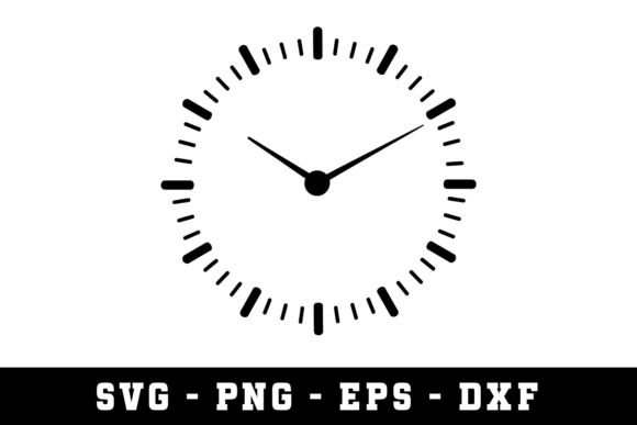 Vintage Clock SVG Cut File for Crafts and Graphics